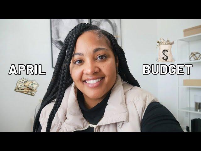 APRIL 2024 MONTHLY BUDGET WITH ME 