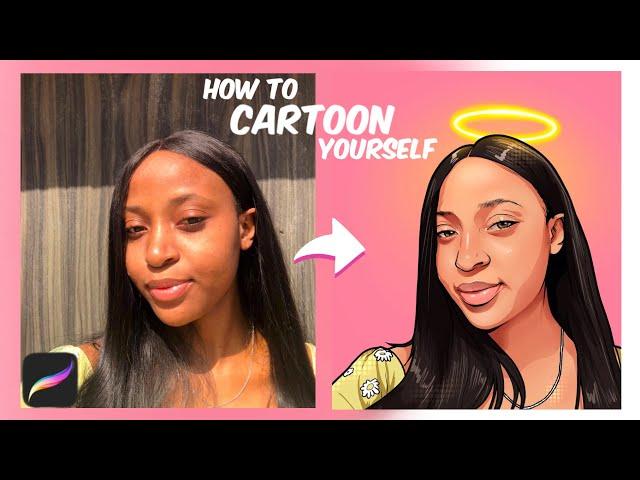 HOW TO CARTOON YOURSELF 2023 || PROCREATE