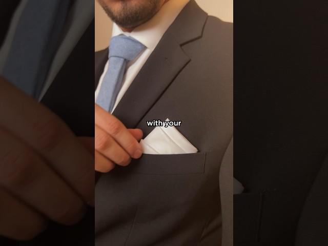 How to fold POCKET SQUARE under 15 seconds!