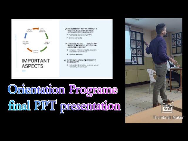 @Orientation program । Final ppt Presentation। @theicai। @Bengaluru