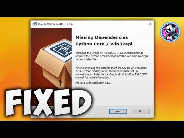 How to Fix Missing Dependencies Python Core / win32api in VirtualBox