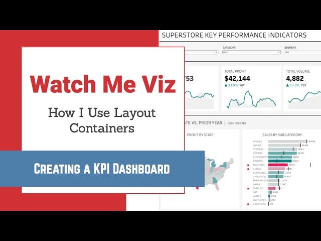 Mastering Containers in Tableau (Part 1) - Social Media KPI Dashboard