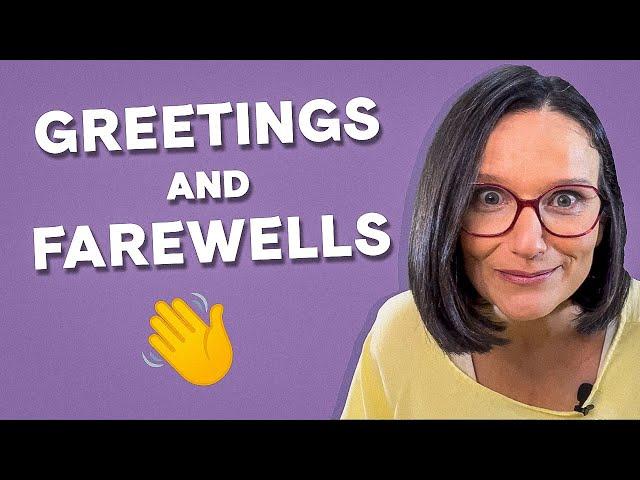 ‍️ GREETINGS and FAREWELLS in English for KIDS 