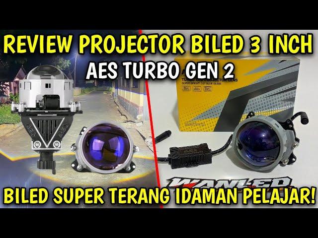 REVIEW PROJECTOR BILED AES TURBO GEN 2 BLUE LENS #biledprojector