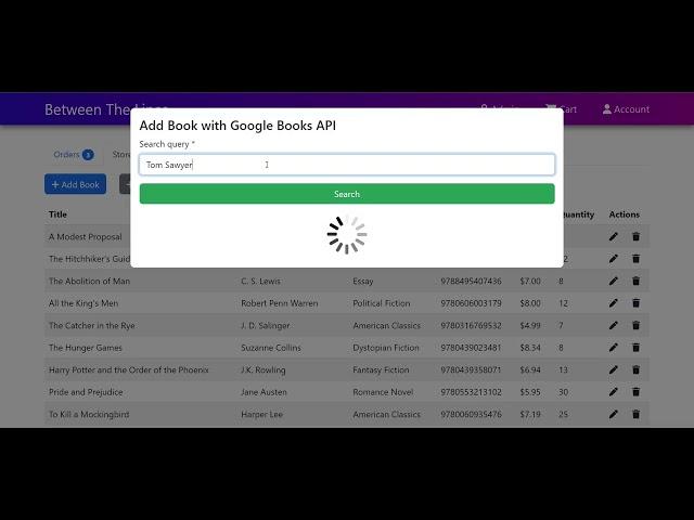 Google Books API Integration Demonstration