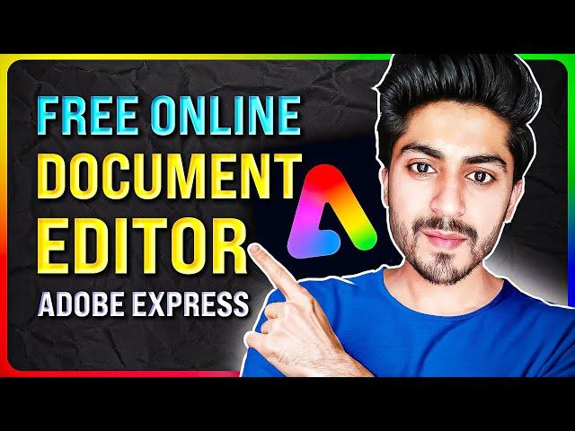 FREE Online Documents Editor | Adobe Express Course Part 9