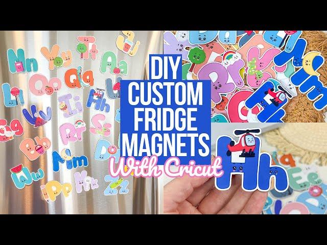 HOW TO MAKE DIY CUSTOM FRIDGE MAGNETS WITH CRICUT