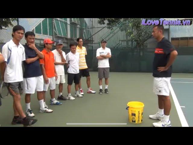 HLV Trương Quang Vũ hướng dẫn ae diễn đàn iLovetennis Phần 1