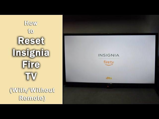 [Insignia Fire TV] How to Factory Reset (Without Remote) | Use Android Recovery Menu