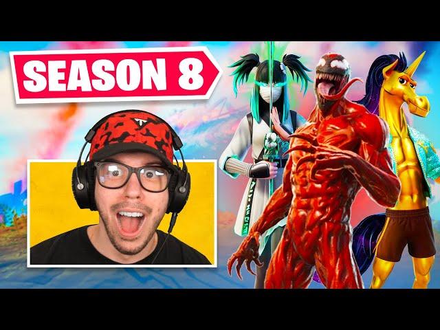 New *SEASON 8* BATTLE PASS in Fortnite! (CARNAGE)