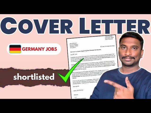 How to make a Cover Letter for Germany Jobs | Free Templates Included