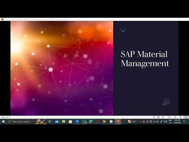 Self learning SAP MM Class videos from RD: DEMO