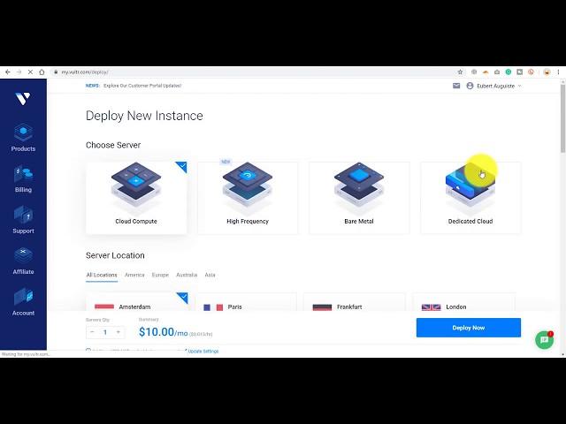 How to Deploy A Server on Vultr and get 100 USD Free Credit