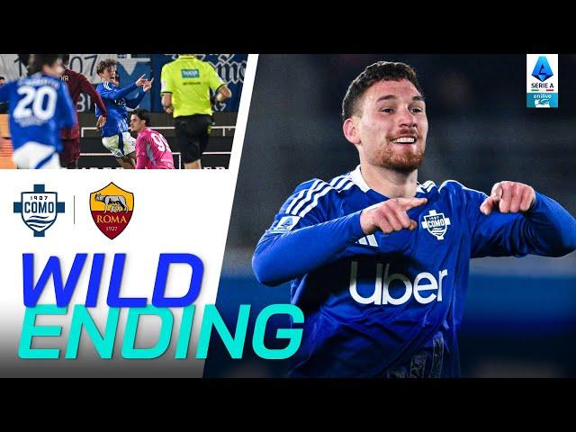 Como Score Twice in Added Time to Shock Roma | Wild Ending | Como-Roma | Serie A 2024/25