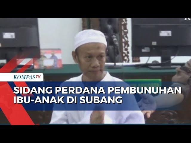 Sidang Perdana Yosep, Tersangka Pembunuhan Ibu dan Anak di Subang