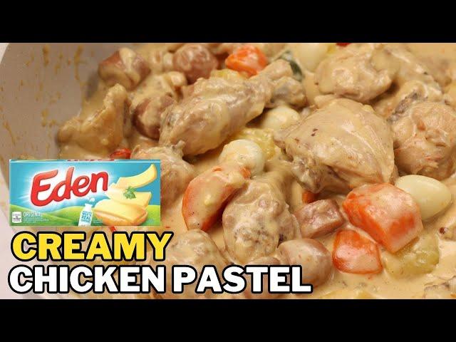 Creamy Chicken Pastel w/ Alaska Cream and Mushroom