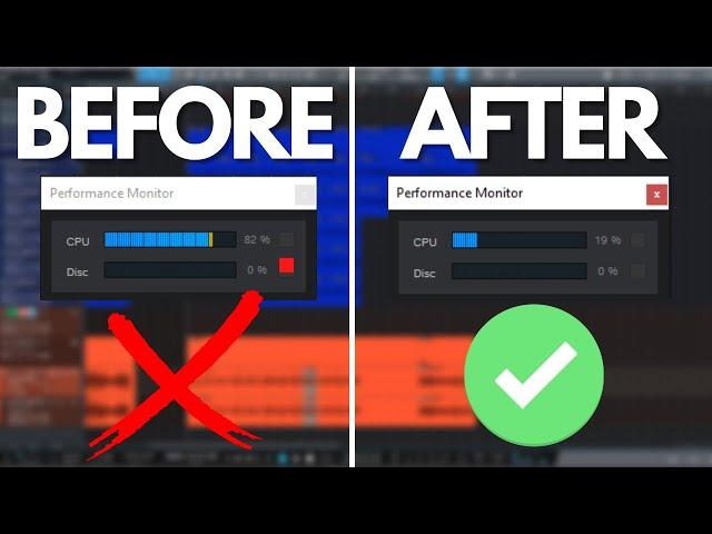 The BEST Settings to save CPU in Studio One