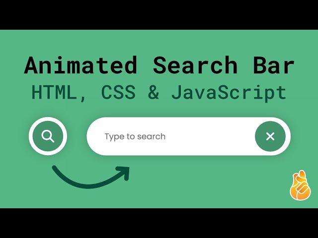 Animated Search Bar with HTML, CSS, & JavaScript | Interactive and Engaging UI