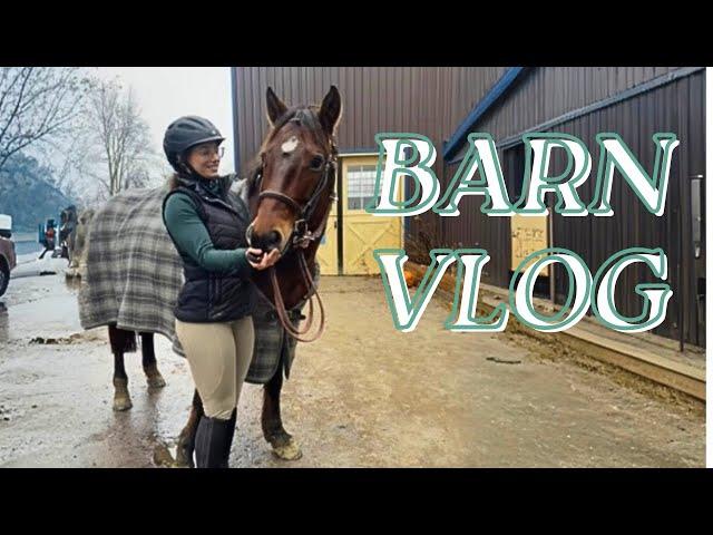 LAST RIDE BEFORE CHRISTMAS HORSE SHOW! | Horse Riding Vlog