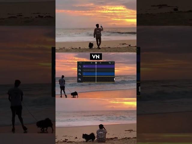 How to make 3 layer video on VN Application: Tutorial #iphone #shorts #shortvideo #apple