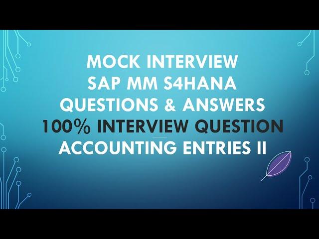 important interview question and answers sap mm | mock sap mm interview questions and answers #sap