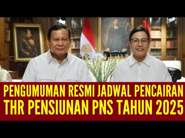 PENGUMUMAN RESMI PENCAIRAN THR PENSIUNAN PNS