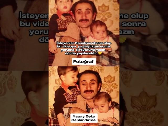 Yapay Zeka Fotoğraf Canlandırma #yapayzeka #fotoğrafcanlandırma #ai