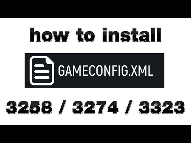 How to install gameconfig for GTA 5 (v.3258 and v.3274 and v.3323) | Where to find and GAMECONFIG