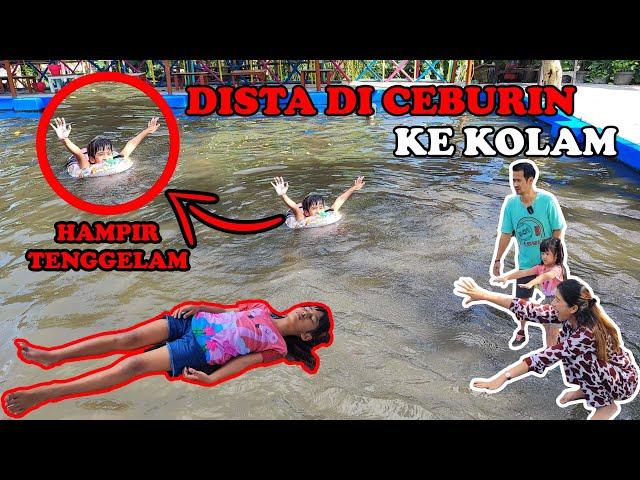 DISTA TENGGELAM KECEBUR DI KOLAM!! SEMUA PANIK #viralvideos