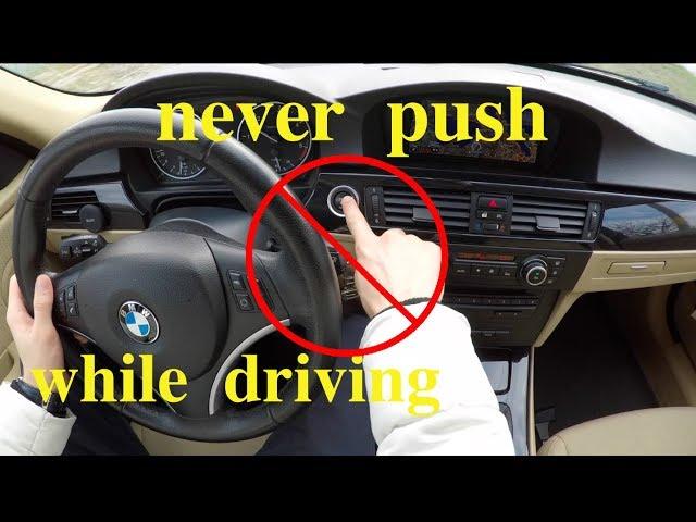 START/STOP What happens if you press the button while you are driving !! DON'T TRY this ! BMW e90 /