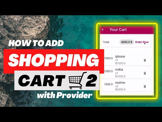 13- Working on Shopping Cart | SHOP APP  | Flutter Tutorial