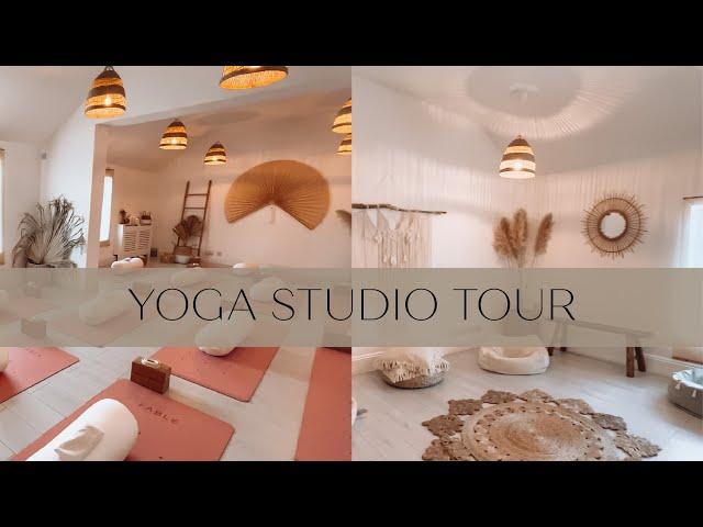 Inspired Studio Tour | Yoga Studio Tour, Cozy Yoga Studio Design + Wellness Space for Yoga