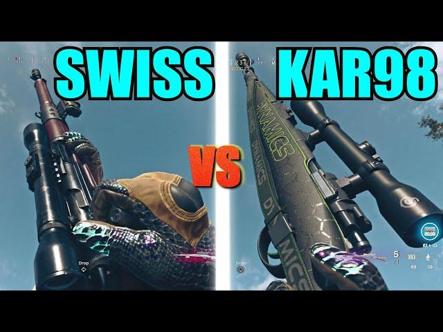 Kar98k vs Swiss k31 in Warzone Which is Better? (Stats Comparison)