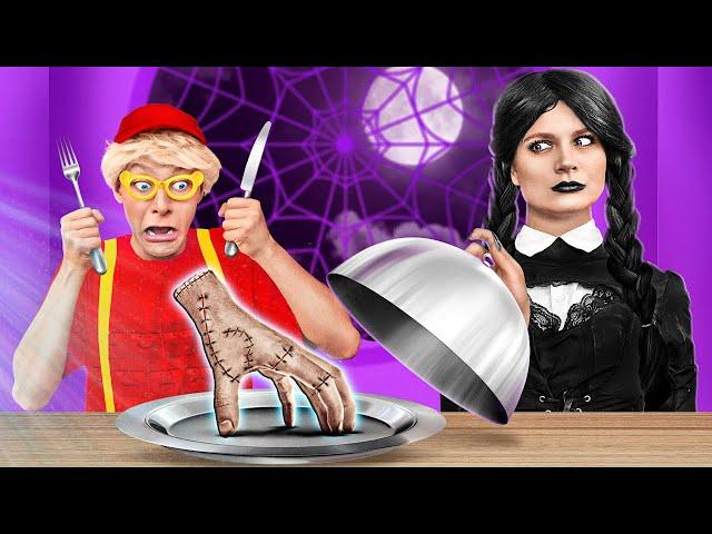 My NANNY is WEDNESDAY ADDAMS! Extreme PARENTING HACKS and GADGETS by La La Life Games