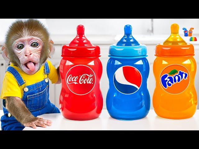 Monkey BuBu Makes Cutest Jelly Bottle and Goes Swimming with Duckling - MONO BUBU ESP