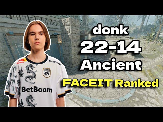 CS2 POV | donk 22 Kills (Ancient) FACEIT Ranked July 14, 2024