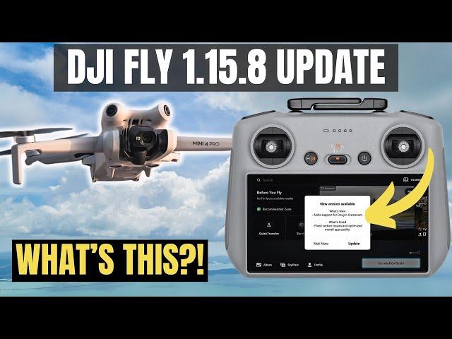 DJI FLY APP 1.15.8 Update Review & Test - Should You Install?