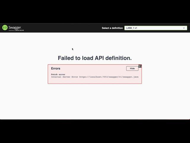 C# .Net Error : "Failed to load API definition"  [SOLVED] - MacBook Pro