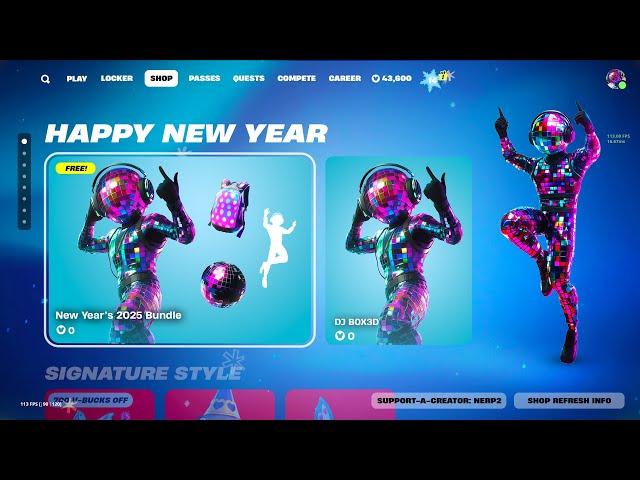 FREE NEW YEARS SKIN for EVERYONE!