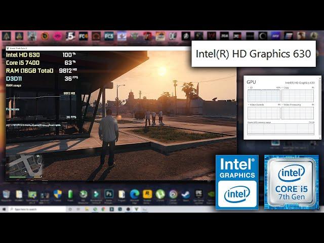 Grand Theft Auto V - Intel HD 630 - Core i5 7400 - 16GB RAM