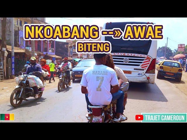 (Yaoundé) Du Carrefour Nkoabang à Awae-escalier par Biteng et Nkomo - Trajet Cameroun