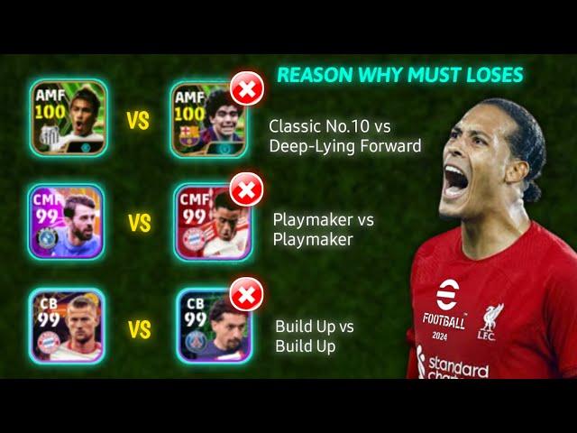 The 5 Reason why you always lose but you have a good team (Team building Guide) Efootball 2024