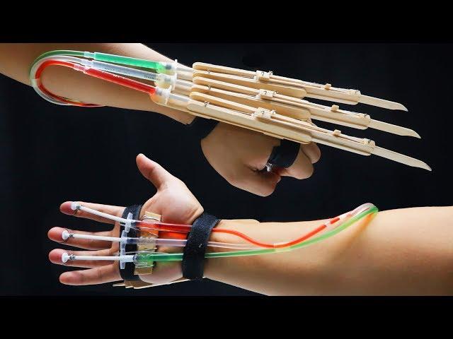 X-MEN WOLVERINE Claws fully automatic DIY tutorial - Popsicle sticks