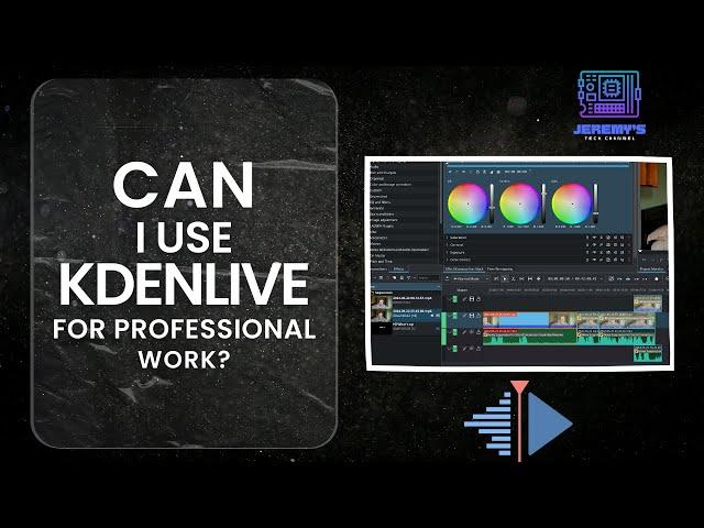 Can a professional editor use Kdenlive?