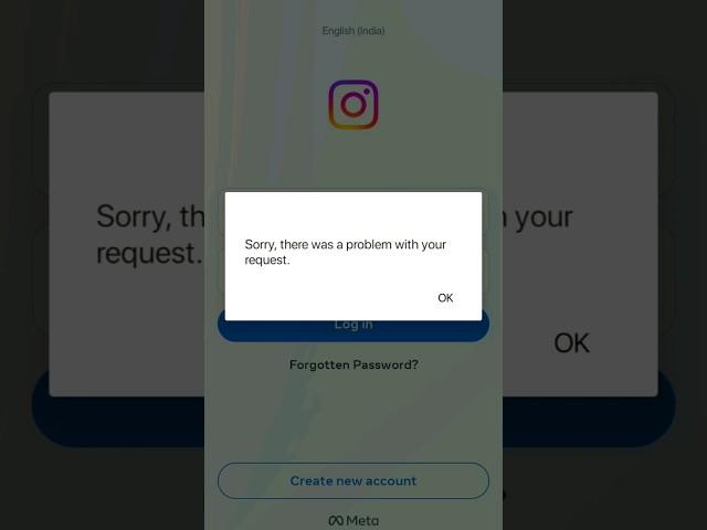 Fix Sorry there was a problem with your request instagram problem | Instagram login problem solved
