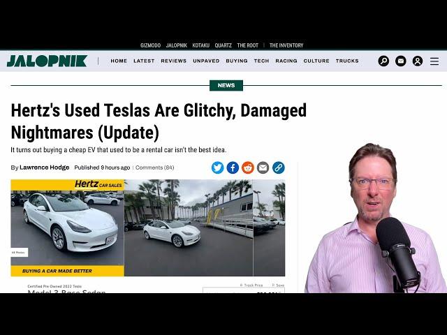 DON'T buy one of Hertz's old Teslas! MGUY EV News 17 May 2024 | MGUY Australia