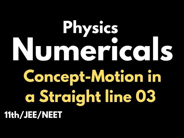 Instantaneous Speed || Chapter 3 Class 11 || JEE-NEET