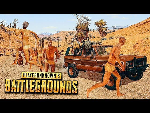 ВСЕ 100 ЗОМБИ В ОДНОМ ГОРОДКЕ! ЭТО ЗАСАДА! ЗОМБИ МОД PUBG (PLAYERUNKNOWN'S BATTLEGROUNDS ЗОМБИ)