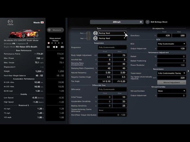 Gran Turismo 7 | Mazda RX-Vision Concept Stealth GT3 | 800pp Setup
