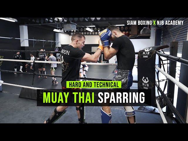 Hard and Technical Muay Thai Sparring